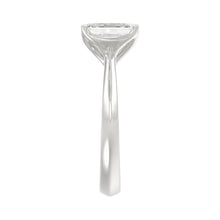 Load image into Gallery viewer, LADIES SOLITAIRE RING 2CT EMERALD DIAMOND 14K WHITE GOLD