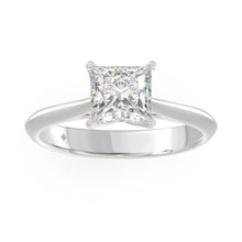 Load image into Gallery viewer, LADIES SOLITAIRE RING 1 1/2CT PRINCESS DIAMOND 14K WHITE GOLD