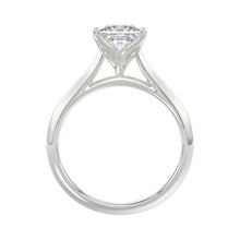 Load image into Gallery viewer, LADIES SOLITAIRE RING 1 1/2CT PRINCESS DIAMOND 14K WHITE GOLD