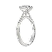 Load image into Gallery viewer, LADIES SOLITAIRE RING 1 1/2CT OVAL DIAMOND 14K WHITE GOLD