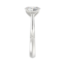 Load image into Gallery viewer, LADIES SOLITAIRE RING 1 1/2CT OVAL DIAMOND 14K WHITE GOLD