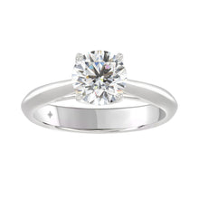 Load image into Gallery viewer, LADIES SOLITAIRE RING 1 1/2CT ROUND DIAMOND 14K WHITE GOLD