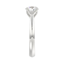 Load image into Gallery viewer, LADIES SOLITAIRE RING 1 1/2CT ROUND DIAMOND 14K WHITE GOLD