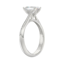 Load image into Gallery viewer, LADIES SOLITAIRE RING 1 1/2CT EMERALD DIAMOND 14K WHITE GOLD