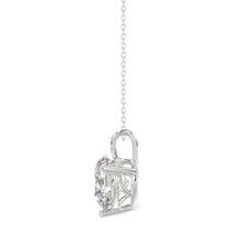 Load image into Gallery viewer, 14K WHITE GOLD 1 1/2CT ROUND DIAMOND LADIES SOLITAIRE PENDANT WITH CHAIN
