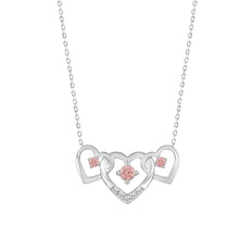Load image into Gallery viewer, LADIES NECKLACE 1/3CT ROUND DIAMOND 14K WHITE GOLD WITH CHAIN (CENTER STONE ROUND DIAMOND 1/3CT )