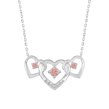 Load image into Gallery viewer, LADIES NECKLACE 1/3CT ROUND DIAMOND 14K WHITE GOLD WITH CHAIN (CENTER STONE ROUND DIAMOND 1/3CT )