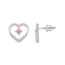 Load image into Gallery viewer, LADIES EARRINGS 1/3CT ROUND DIAMOND 14K WHITE GOLD (CENTER STONE ROUND DIAMOND 1/5CT )
