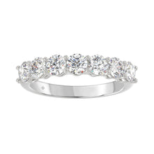 Load image into Gallery viewer, 14K WHITE GOLD 1 3/8CT ROUND DIAMOND LADIES BAND