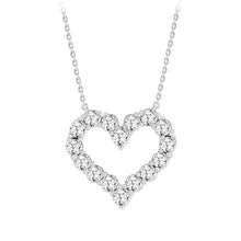 Load image into Gallery viewer, 14K WHITE GOLD 2.00CT ROUND DIAMOND LADIES NECKLACE