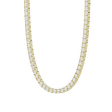 Load image into Gallery viewer, 14K YELLOW GOLD 4.00CT 16&#39;&#39; ROUND DIAMOND LADIES TENNIS NECKLACE
