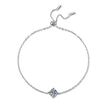 Load image into Gallery viewer, Elegant moissanite bracelet 1CT 925 sterling silver round cut adjustable for women
