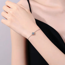 Load image into Gallery viewer, Moissanite bracelet 1CT on wrist – elegant 925 silver jewelry for women

