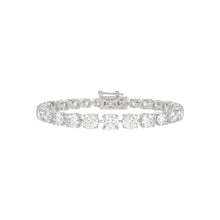 Load image into Gallery viewer, LADIES BRACELET 6 1/2CT ROUND DIAMOND 14K WHITE GOLD
