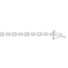 Load image into Gallery viewer, LADIES BRACELET 6 1/2CT ROUND DIAMOND 14K WHITE GOLD
