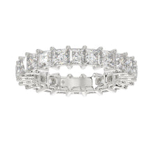 Load image into Gallery viewer, LADIES BAND 3 1/4CT PRINCESS DIAMOND 14K WHITE GOLD
