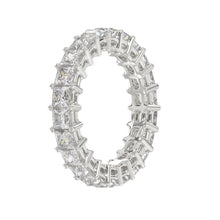 Load image into Gallery viewer, LADIES BAND 3 1/4CT PRINCESS DIAMOND 14K WHITE GOLD
