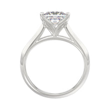 Load image into Gallery viewer, LADIES SOLITAIRE RING 3CT PRINCESS DIAMOND 14K WHITE GOLD
