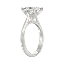 Load image into Gallery viewer, LADIES SOLITAIRE RING 3CT PRINCESS DIAMOND 14K WHITE GOLD
