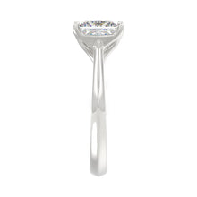 Load image into Gallery viewer, LADIES SOLITAIRE RING 3CT PRINCESS DIAMOND 14K WHITE GOLD
