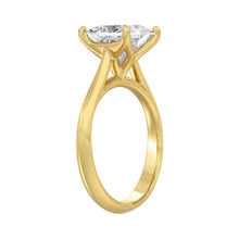 Load image into Gallery viewer, LADIES SOLITAIRE RING 3CT PRINCESS DIAMOND 14K YELLOW GOLD
