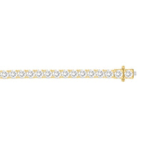 Load image into Gallery viewer, LADIES BRACELET 7CT ROUND DIAMOND 14K YELLOW GOLD
