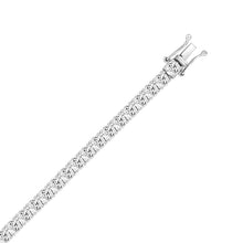 Load image into Gallery viewer, LADIES BRACELET 9CT ROUND DIAMOND 14K WHITE GOLD
