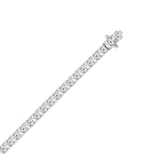 Load image into Gallery viewer, LADIES BRACELET 9CT ROUND DIAMOND 14K WHITE GOLD
