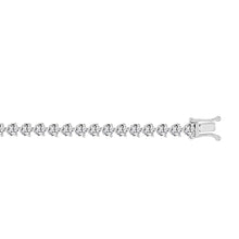 Load image into Gallery viewer, LADIES BRACELET 7CT ROUND DIAMOND 14K WHITE GOLD
