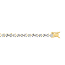 Load image into Gallery viewer, LADIES BRACELET 7CT ROUND DIAMOND 14K YELLOW GOLD

