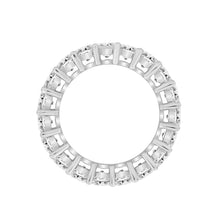 Load image into Gallery viewer, LADIES ETERNITY BAND 4 3/4CT PRINCESS DIAMOND 14K WHITE GOLD

