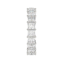 Load image into Gallery viewer, LADIES ETERNITY BAND 4 3/4CT PRINCESS DIAMOND 14K WHITE GOLD

