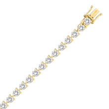 Load image into Gallery viewer, LADIES BRACELET 11CT ROUND DIAMOND 14K YELLOW GOLD
