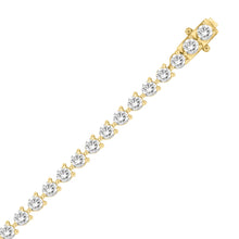 Load image into Gallery viewer, LADIES BRACELET 11CT ROUND DIAMOND 14K YELLOW GOLD
