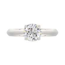 Load image into Gallery viewer, LADIES SOLITAIRE RING 1 1/2CT ROUND DIAMOND 14K WHITE GOLD
