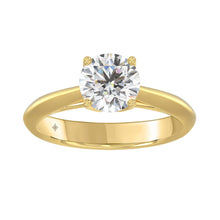 Load image into Gallery viewer, LADIES SOLITAIRE RING 1 1/2CT ROUND DIAMOND 14K YELLOW GOLD
