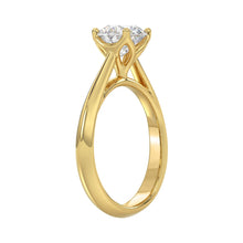 Load image into Gallery viewer, LADIES SOLITAIRE RING 1 1/2CT ROUND DIAMOND 14K YELLOW GOLD

