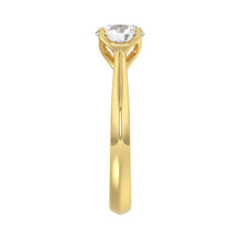 Load image into Gallery viewer, LADIES SOLITAIRE RING 1 1/2CT ROUND DIAMOND 14K YELLOW GOLD

