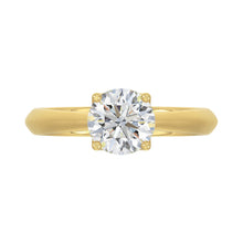 Load image into Gallery viewer, LADIES SOLITAIRE RING 1 1/2CT ROUND DIAMOND 14K YELLOW GOLD
