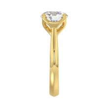 Load image into Gallery viewer, LADIES SOLITAIRE RING 3CT ROUND DIAMOND 14K YELLOW GOLD
