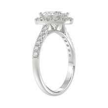 Load image into Gallery viewer, LADIES RING 1 1/2CT ROUND/OVAL DIAMOND 14K WHITE GOLD (CENTER STONE OVAL DIAMOND 1CT)

