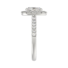 Load image into Gallery viewer, LADIES RING 1 1/2CT ROUND/OVAL DIAMOND 14K WHITE GOLD (CENTER STONE OVAL DIAMOND 1CT)
