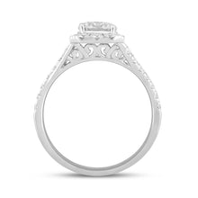 Load image into Gallery viewer, LADIES RING 1 1/2CT ROUND DIAMOND 14K WHITE GOLD (CENTER STONE ROUND DIAMOND 1CT)
