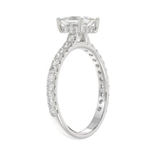 Load image into Gallery viewer, LADIES RING 1 1/2CT ROUND/PRINCESS DIAMOND 14K WHITE GOLD (CENTER STONE PRINCESS DIAMOND 1CT)

