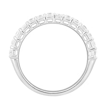 Load image into Gallery viewer, LADIES BAND 1 1/2CT EMERALD DIAMOND 14K WHITE GOLD
