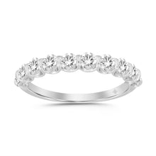 Load image into Gallery viewer, LADIES BAND 1CT ROUND DIAMOND 14K WHITE GOLD

