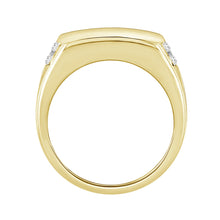 Load image into Gallery viewer, MEN'S RING 1 1/2CT ROUND DIAMOND 14K YELLOW GOLD
