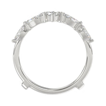 Load image into Gallery viewer, LADIES ENHANCERS RING 1 1/4CT ROUND/MARQUISE DIAMOND 14K WHITE GOLD
