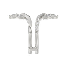 Load image into Gallery viewer, 14K WHITE GOLD 1 1/4CT ROUND/PEAR DIAMOND LADIES WRAP RING
