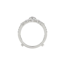 Load image into Gallery viewer, LADIES ENHANCERS RING 2 1/4CT ROUND/PEAR/MARQUISE DIAMOND 14K WHITE GOLD
